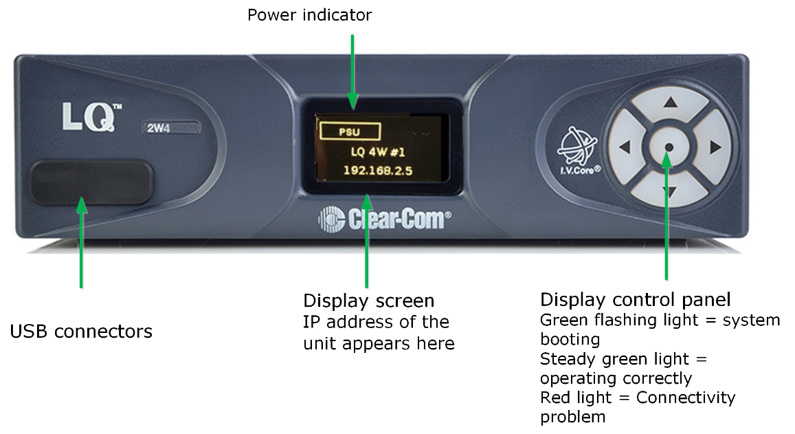 LQ front-of-device controls